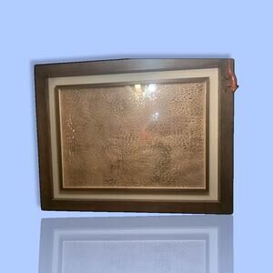 HUGE Framed Wall Decor Cork Art 5' x 4' Unique Pattern Under Glass ~ Gorgeous!